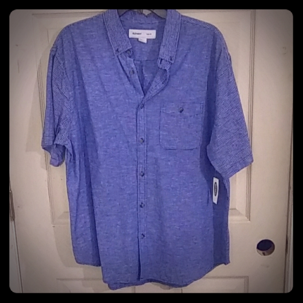 NWT Blue Old Navy Button Down shirt